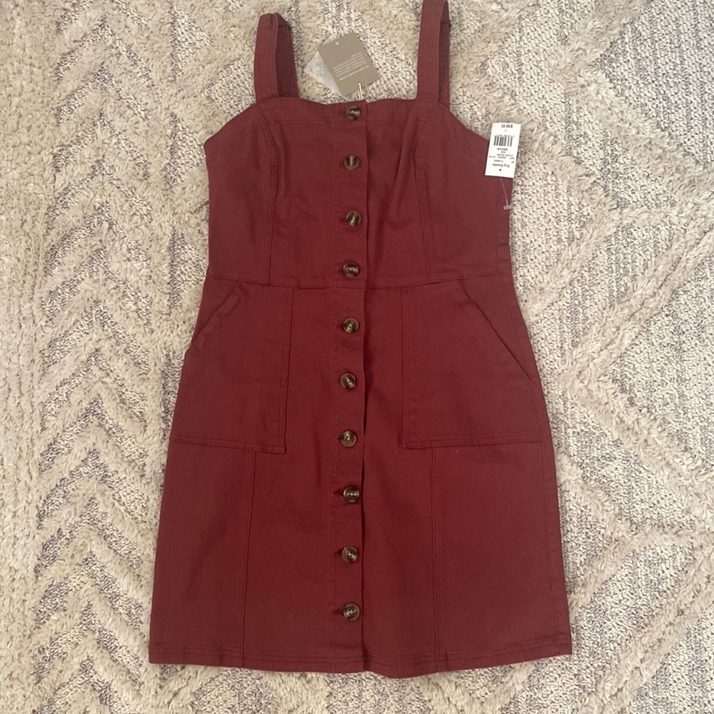 Dry Goods denim button up dress